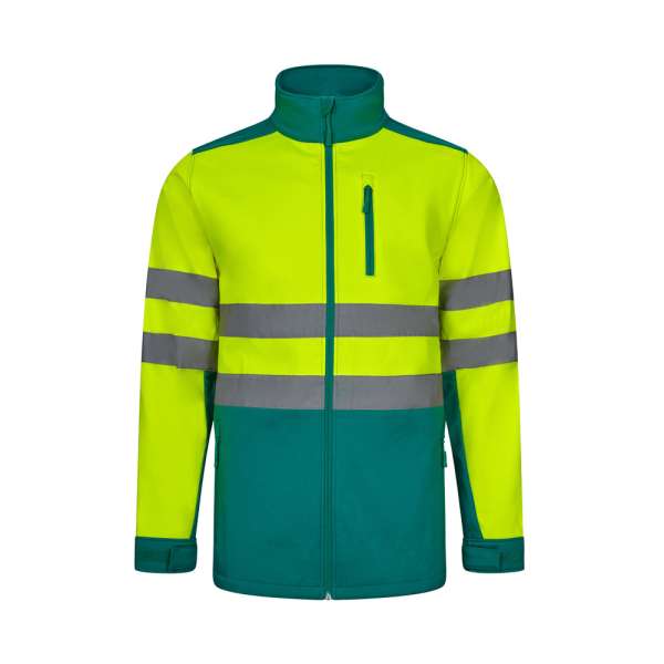 VL HESTIA Zweifarbige Softshell-Jacke (280 g / m²) aus Polyester (96 %) und Elastan (4 %)