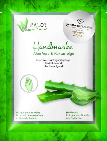 Handmaske "Aloe Vera & Kaktusfeige" - Standardmotiv inkl. 4c-Etikett