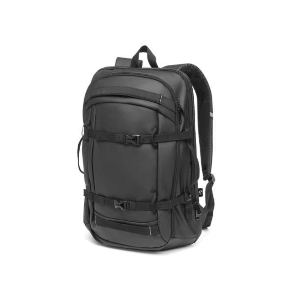 KAMPALA Laptop-Rucksack aus 900D hochdichtem recyceltem Polyester mit wasserdichter Beschichtung und