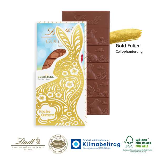 Schokoladentafel "Goldhase", 120 g