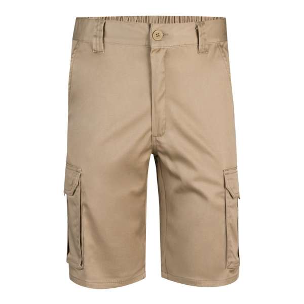 VL HEBE Stretch-Bermudashorts mit mehreren Taschen (240 g / m²), aus Baumwolle (46 %), EME (38 %) un