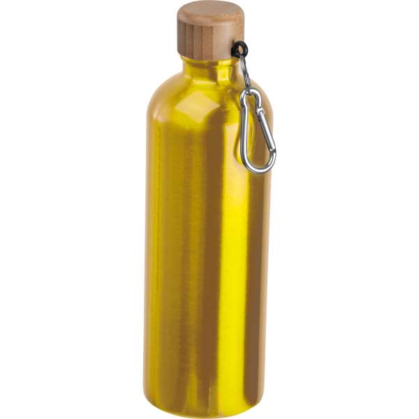 Edelstahltrinkflasche mit Karabiner, 750ml