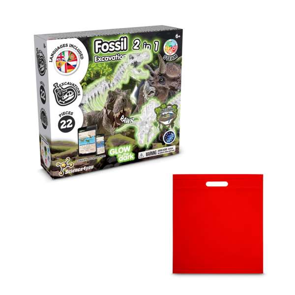 2 in 1 Fossil Excavation Kit IV Lernspiel lieferung inklusive einer non-woven tasche (80 g / m²)