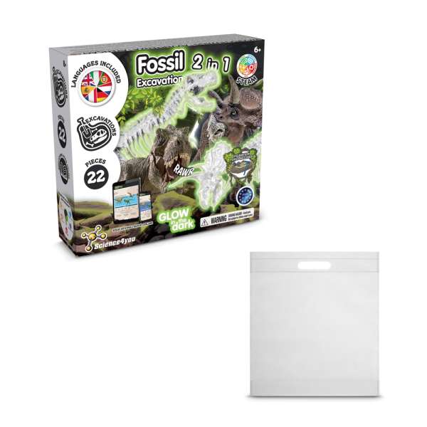 2 in 1 Fossil Excavation Kit IV Lernspiel lieferung inklusive einer non-woven tasche (80 g / m²)