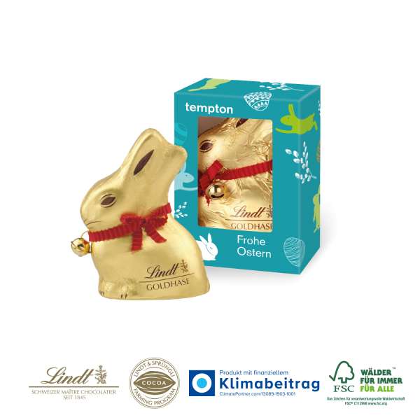 Werbekartonage "Lindt Goldhase" 50 g