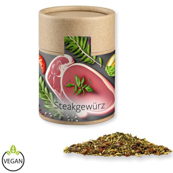 Gewürzmischung Steakgewürz, ca. 75g, Kraftpapierdose Midi