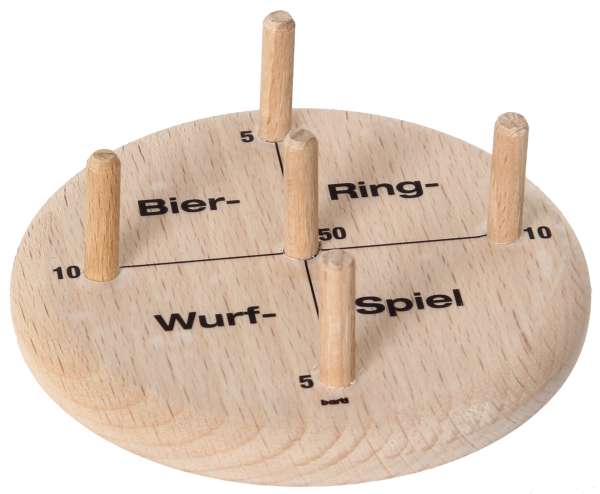 Bierdeckelspiel Ringe-Werfen