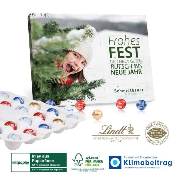 Tisch-Adventskalender Lindt "Gourmet Edition" Organic