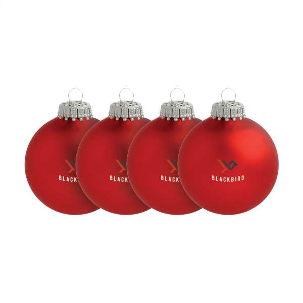 Weihnachtskugel Ø 6 cm - 4er Set - Made in Europe