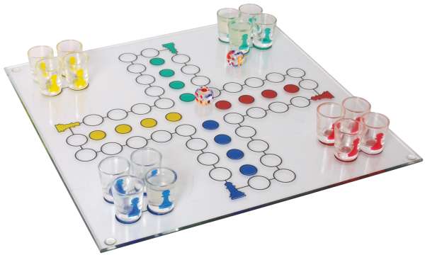 Trinkspiel Ludo Glas