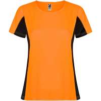 Fluor Orange, schwarz