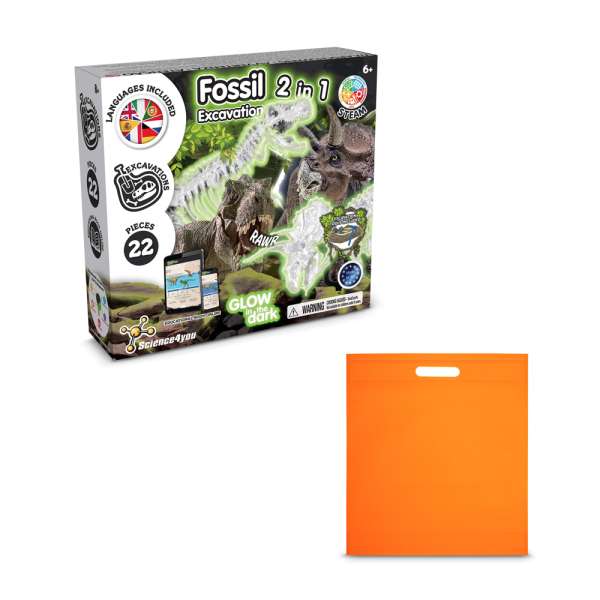 2 in 1 Fossil Excavation Kit IV Lernspiel lieferung inklusive einer non-woven tasche (80 g / m²)