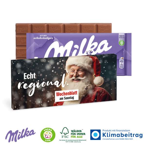 Schokolade von Milka, 100 g