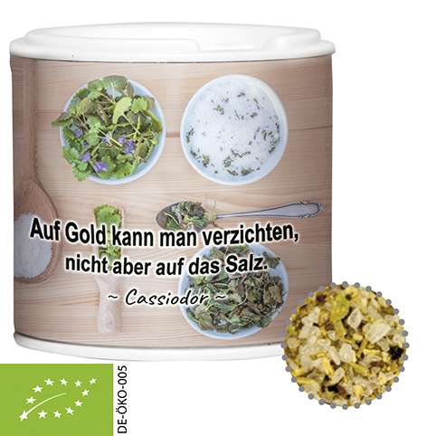 Bio Gewürzmischung Kräutersalz, ca. 30g, Gewürzpappstreuer