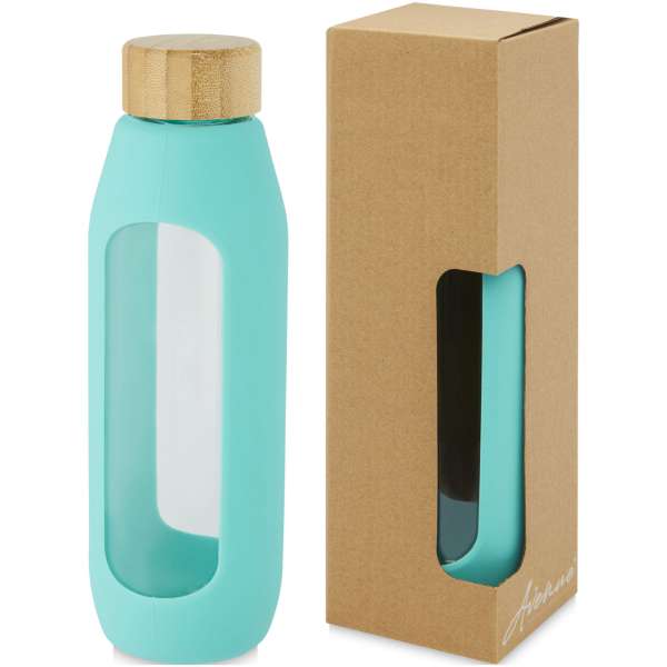 Tidan 600 ml Flasche aus Borosilikatglas mit Silikongriff