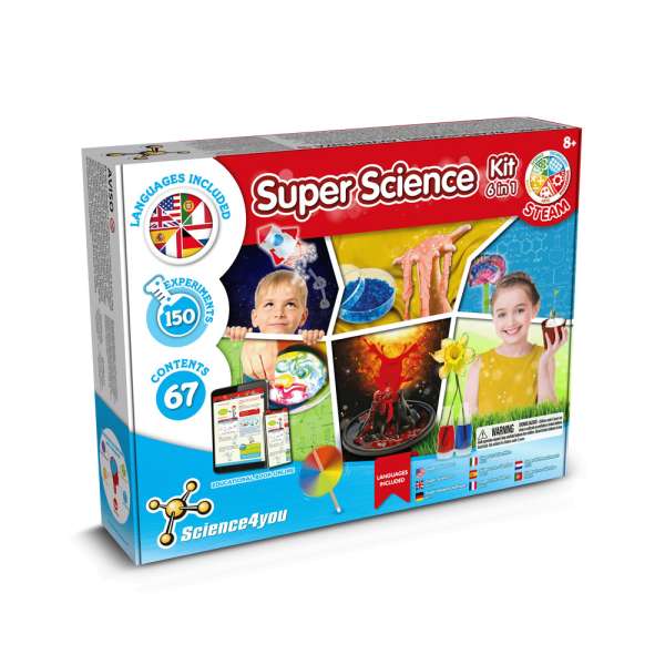 6 in 1 Super Science Kit III Lernspiel lieferung inklusive einer kraftpapiertasche (115 g / m²)