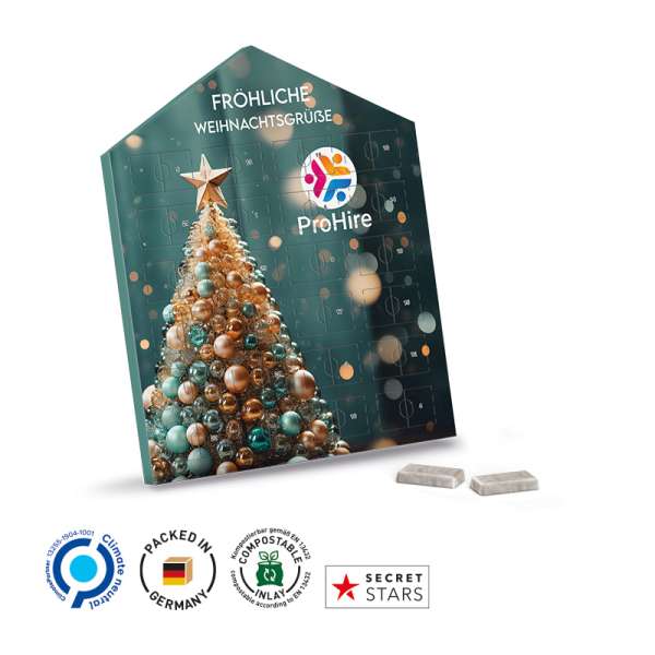 Täfelchen Adventskalender Haus