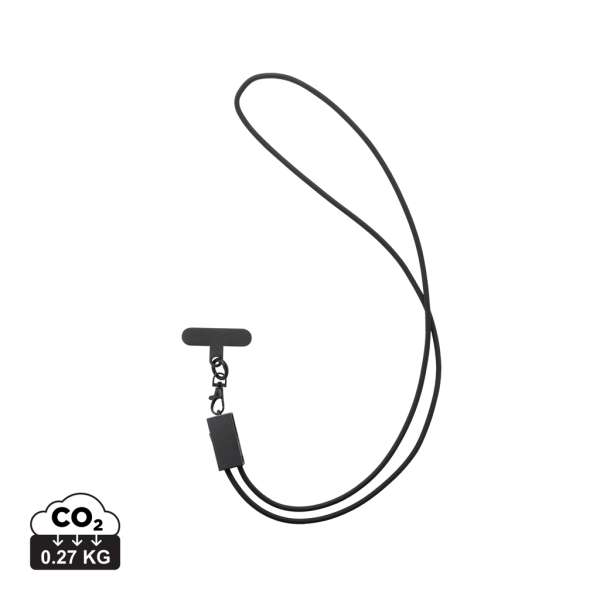 Terra duales Ladekabel aus RCS recyceltem PET mit Lanyard