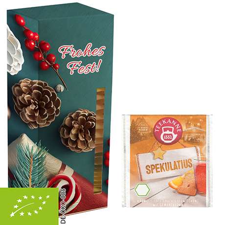 Bio Beuteltee Spekulatius, 24 Stück, 54g, Faltschachtel Teetower