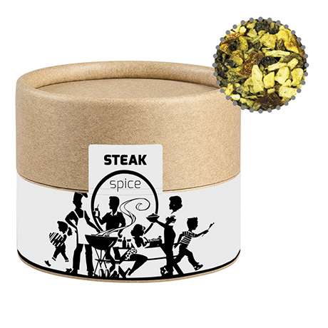 Gewürzmischung Steakgewürz, ca. 40g, Biologisch abbaubare Eco Pappdose Mini