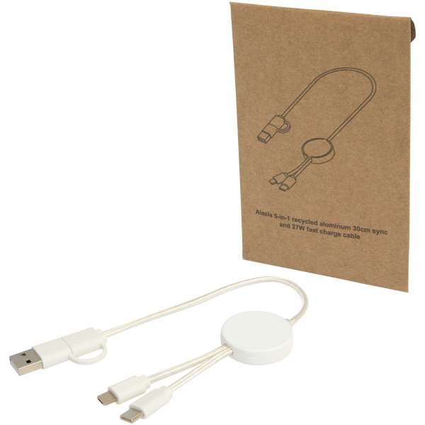 Citala 30 cm 5-in-1 Kabel aus recyceltem Kunststoff für Datenübertragung und 27W Schnellladung