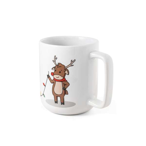 REINDEER Becher mit Weihnachtsdruck 330 ml