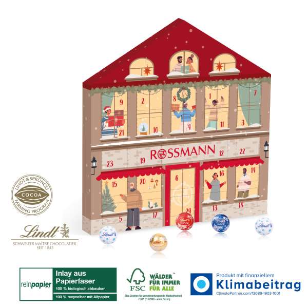 Adventskalender Lindt "Weihnachtshaus" Organic