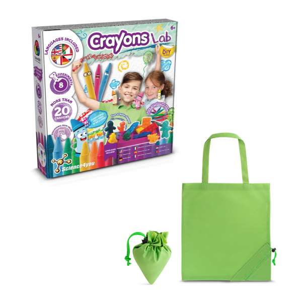 Crayon Factory Kit II Lernspiel lieferung inklusive einer faltbaren geschenktasche aus 190T