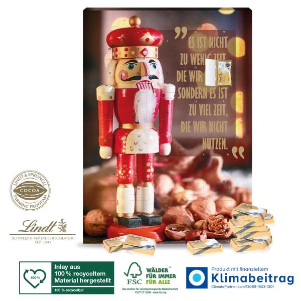 Lindt Adventskalender mit 31 Türchen