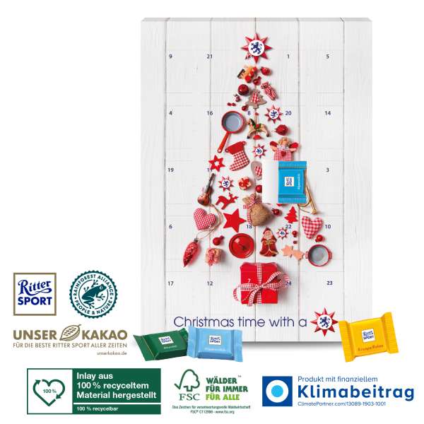 Wand-Adventskalender "Ritter SPORT"