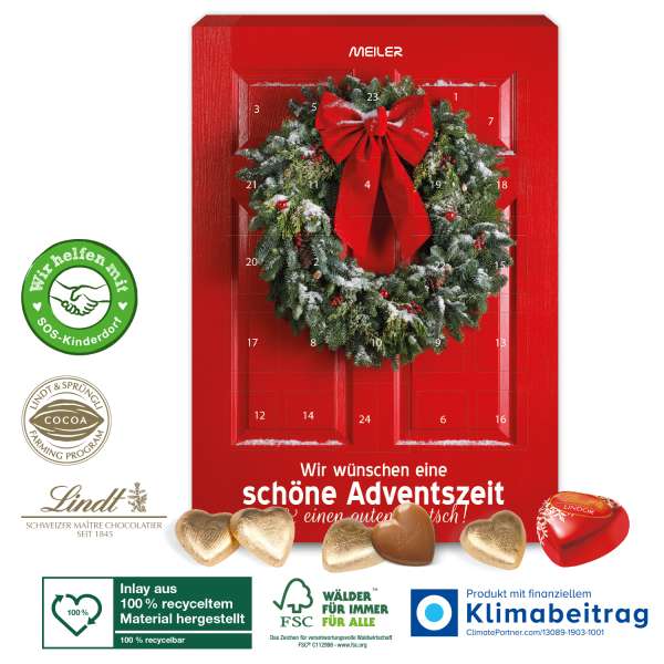 Adventskalender Lindt "Schokoladen-Herzen"