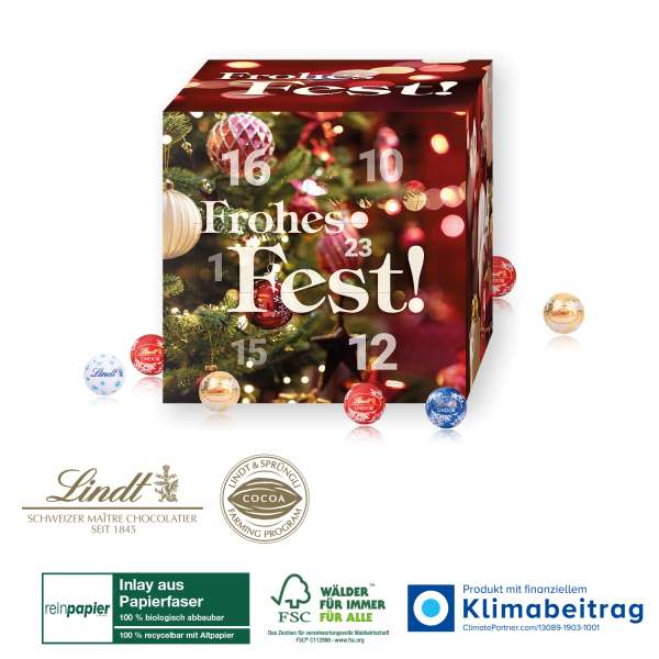 Adventskalender Lindt "Cube" Organic