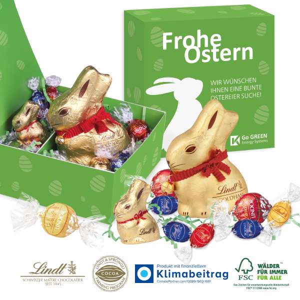 Premium-Präsent "Glücksmomente" mit Lindt Schokolade