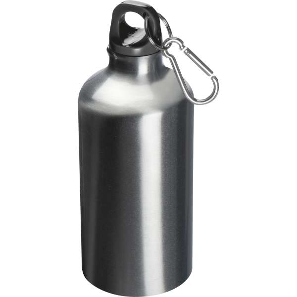 Trinkflasche aus Metall mit Karabinerhaken, 500ml