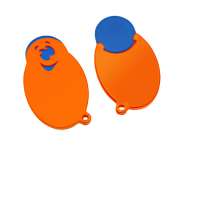 Chip Blau, Chiphalter Orange