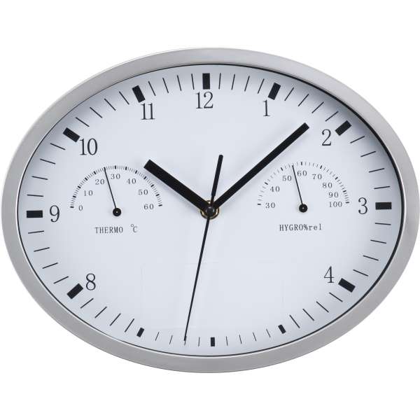 Wanduhr mit Hygro- und Thermometer