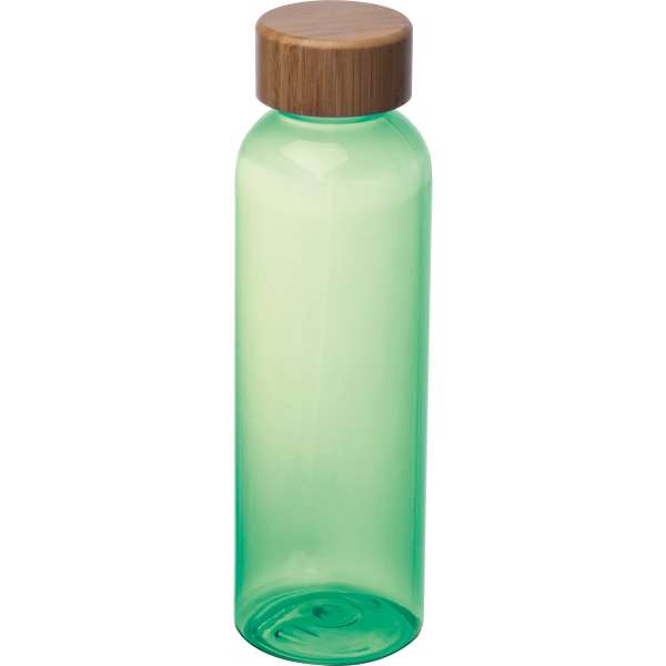 Trinkflasche aus PET mit Bambusdeckel, 500ml