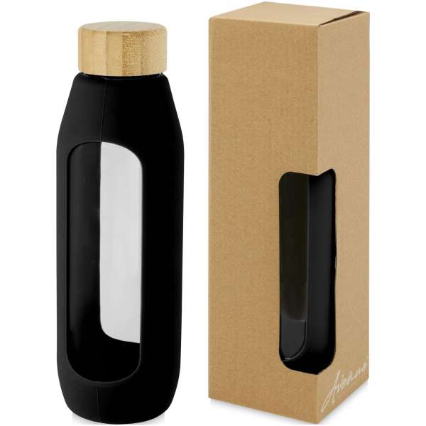 Tidan 600 ml Flasche aus Borosilikatglas mit Silikongriff