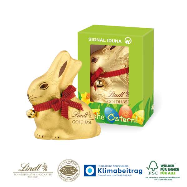 Werbekartonage "Lindt Goldhase" 100 g