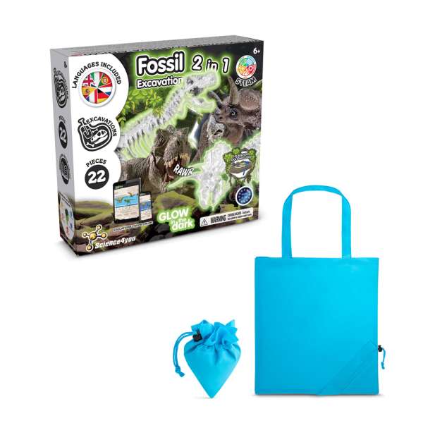 2 in 1 Fossil Excavation Kit V Lernspiel lieferung inklusive einer faltbaren geschenktasche aus 190T