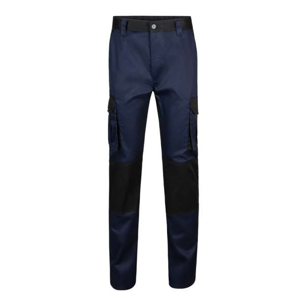 VL NJORD Zweifarbige Twill-Hose mit mehreren Taschen (240 g / m²), aus Baumwolle (35%) und Polyester