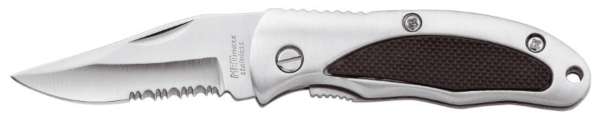 Metmaxx® Taschenmesser "HunterPlus" silber / schwarz