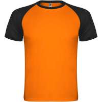 Fluor Orange, schwarz