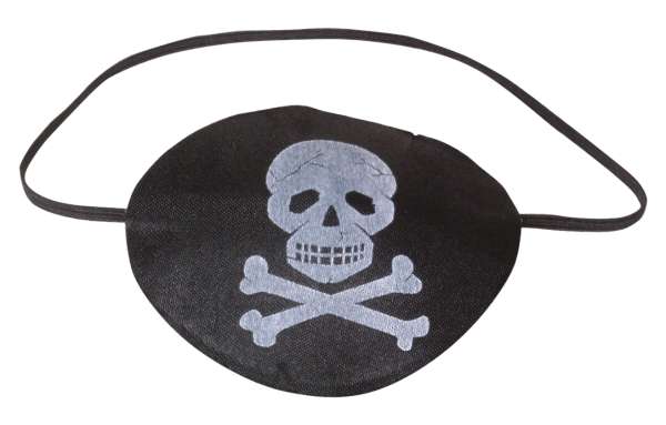 Augenklappe mit Totenkopf