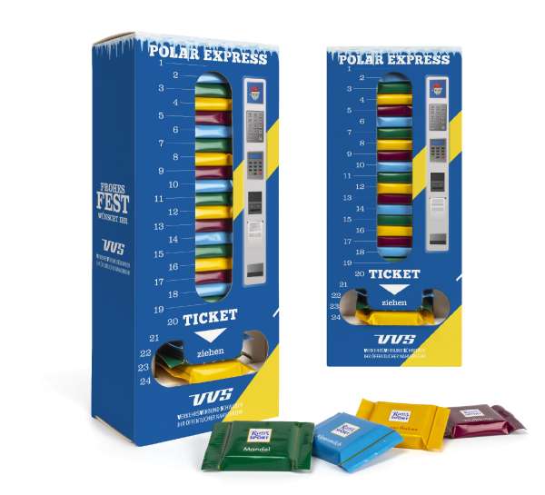 Ritter Sport Adventsspender "Turm" Eco