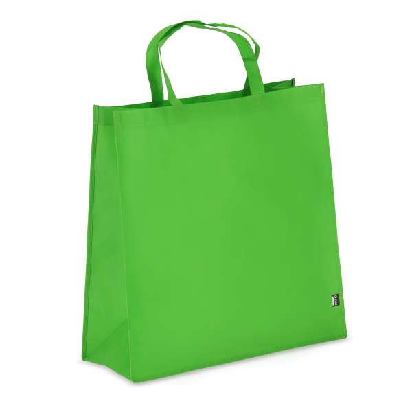 R-PET Tragetasche aus Non Woven 45 x 18 x 45cm 75g/m²