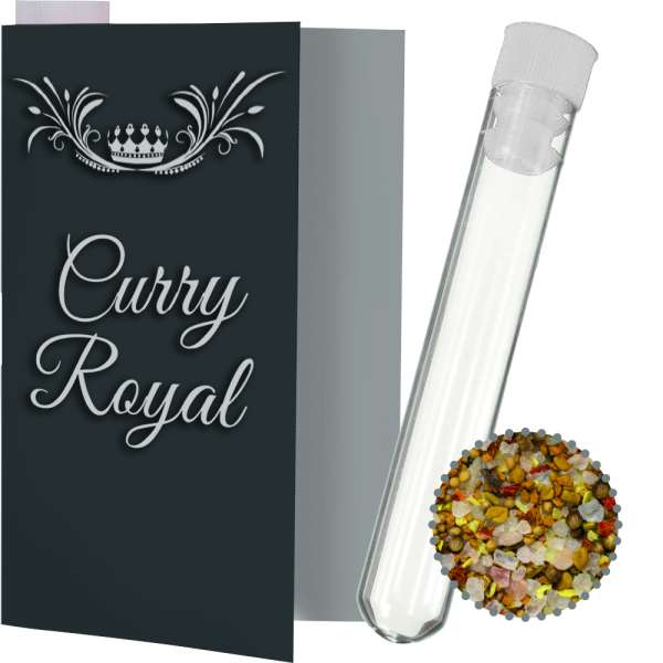 Royal Curry, ca. 8g, Express Reagenzglas mit Werbekarte