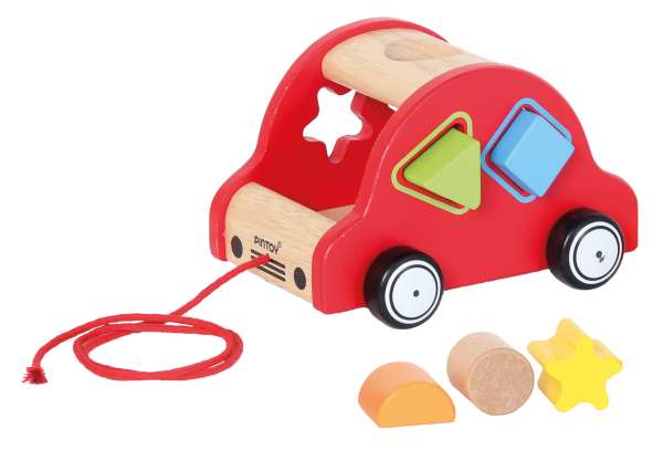 PINTOY Sortierwagen Nachzieh-Auto