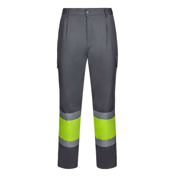 VL ARTEMIS Zweifarbige Hose aus Twill (190g / m²), Baumwolle (20%) und Polyester (80%)