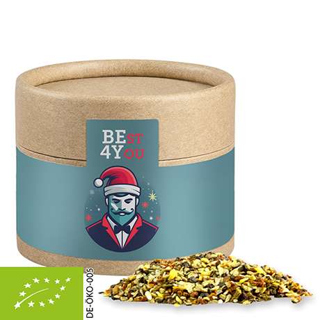 Bio Weihnachts Gewürzmischung Chefsache, ca. 30g, Biologisch abbaubare Eco Pappdose Mini